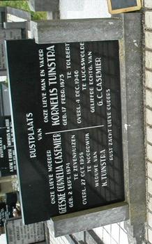 Noordwijk 74 Echtpaar Cazemier&Tuinstra Grafschrift