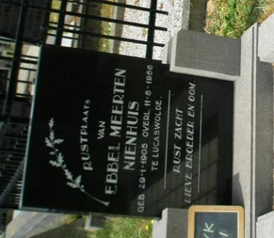 Noordwijk 101 Ebbel Meerten Nienhuis Grafschrift